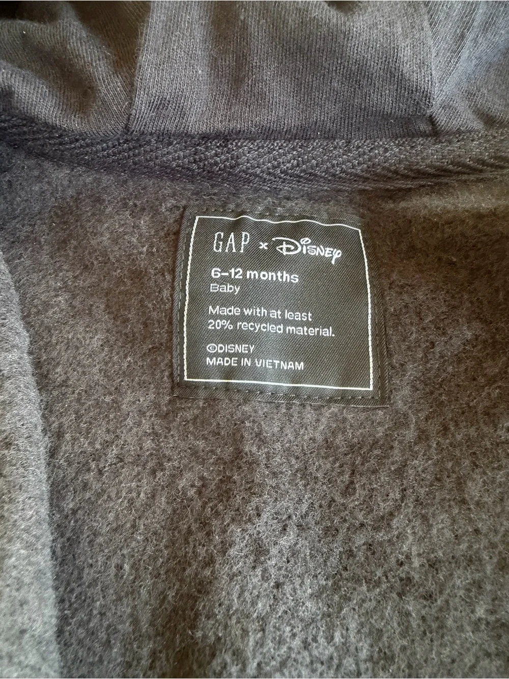 Gap x Disney Mickey Mouse Baby Hooded Onesie Size 6-12M